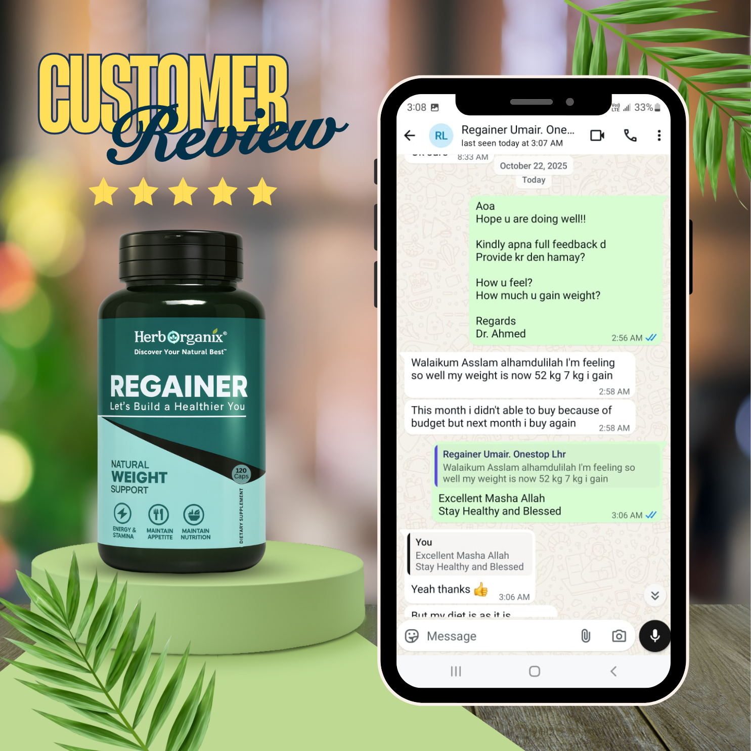 umair regainer 120caps review template